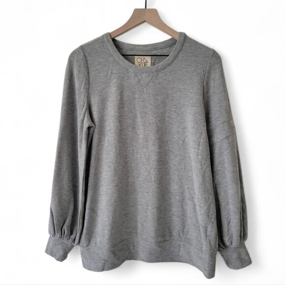 Chaser Soft Upscale Sweatshirt Sweater Size Medium Gray NWT - Picture 1 of 6